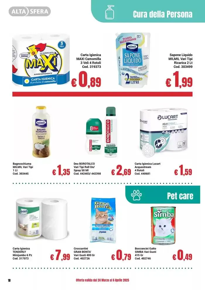 Offerta valida dal 24 Marzo al 6 Aprile 2025 da 24 marzo a 6 aprile di 2025 - Pagina del volantino 18
