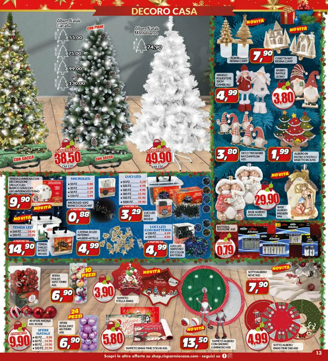 Risparmio Casa Volantino attuale da 25 novembre a 17 dicembre di 2023 - Pagina del volantino 13