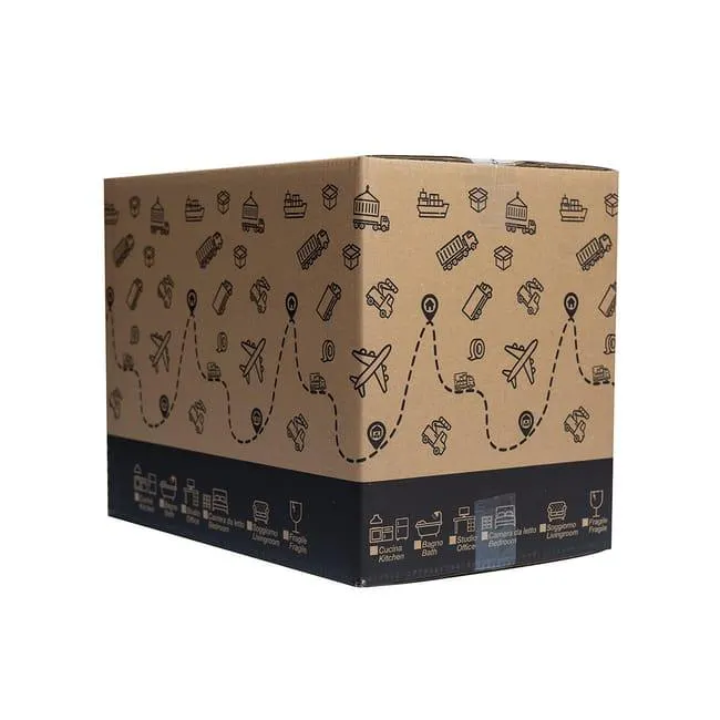 Scatola di cartone avana 2 onde L 47 x H 37 x P 31 cm