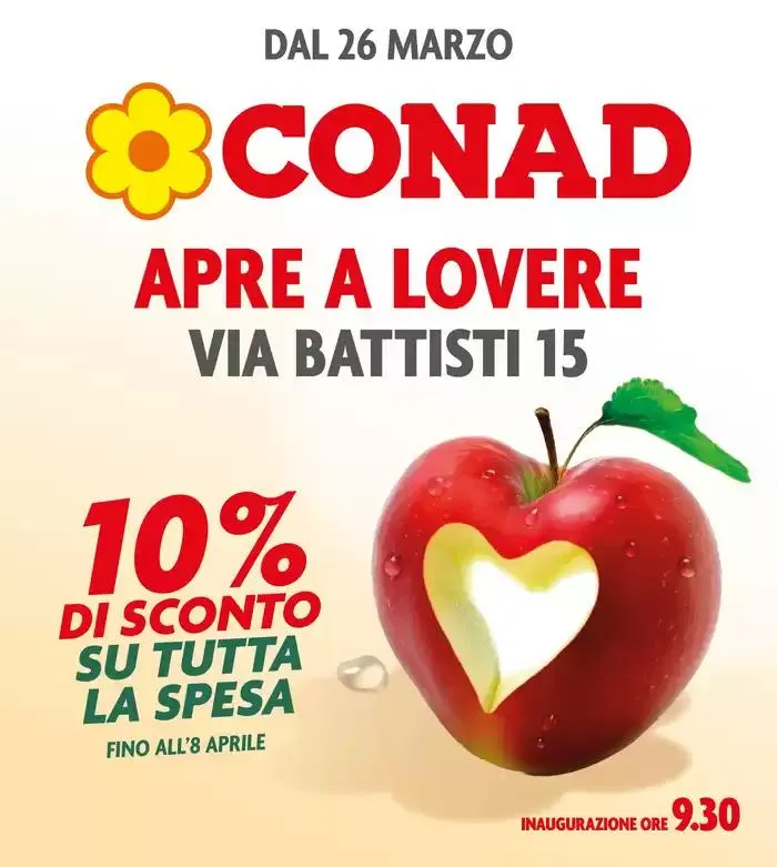 CONAD apre a Lovere da 26 marzo a 8 aprile di 2025 - Pagina del volantino 1