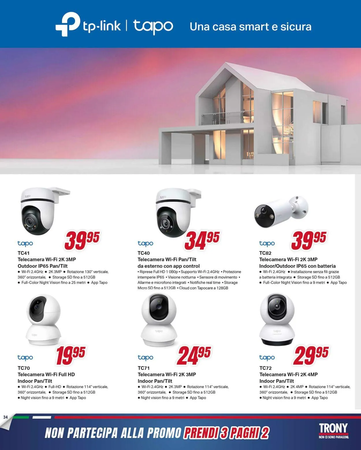 Trony - Palermo Volantino attuale da 3 luglio a 30 luglio di 2025 - Pagina del volantino 34