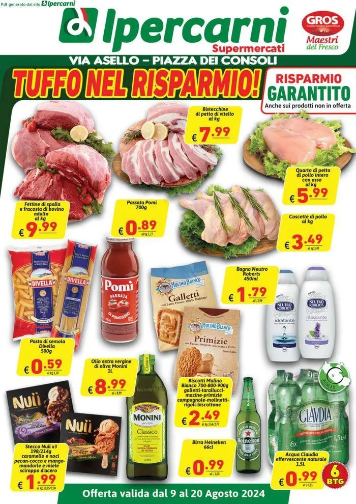 Tuffo nel Risparmio! da 9 agosto a 20 agosto di 2024 - Pagina del volantino 1