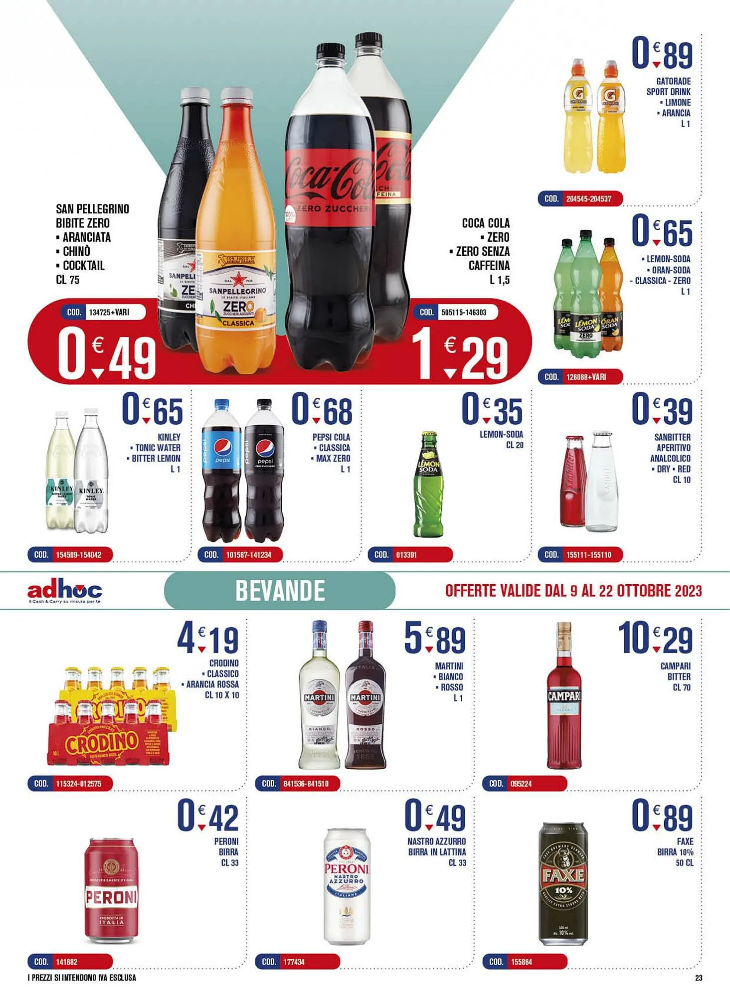 Volantino Adhoc da 9 ottobre a 22 ottobre di 2023 - Pagina del volantino 23