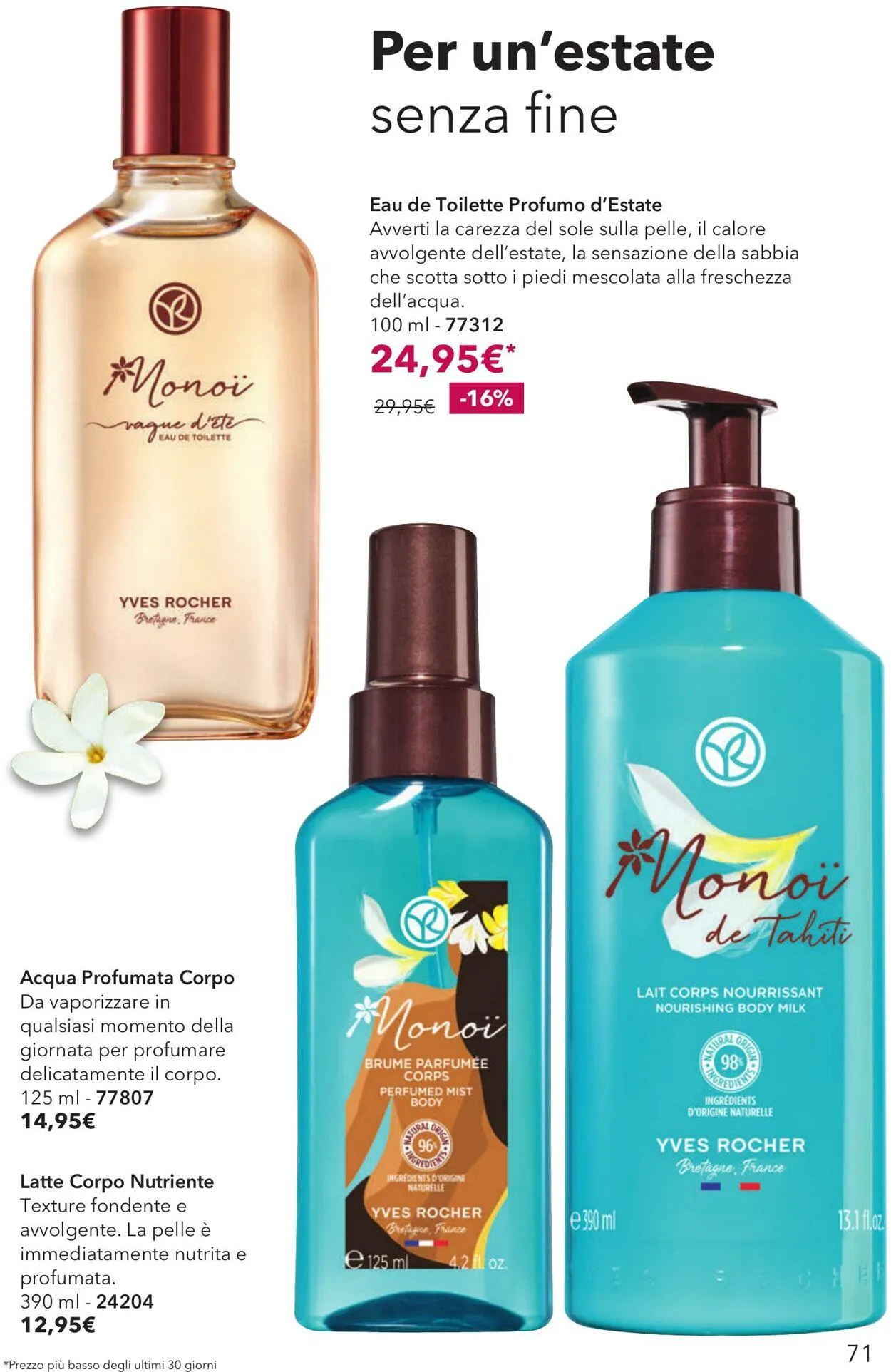 Yves Rocher Volantino attuale da 11 settembre a 25 settembre di 2025 - Pagina del volantino 71