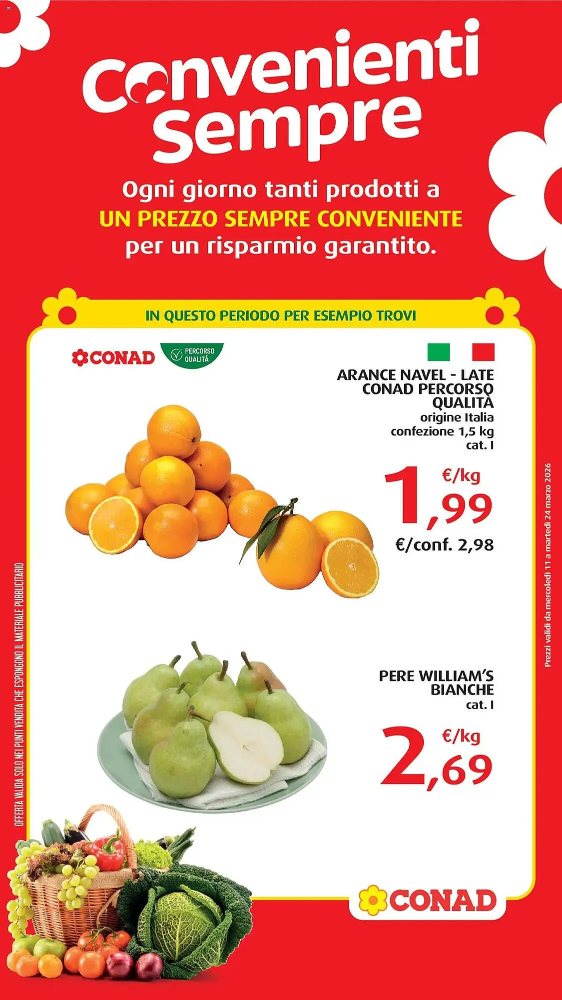 Volantino Conad da 11 marzo a 24 marzo di 2026 - Pagina del volantino 1