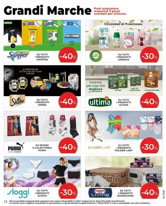Grandi marche 30% 40% 50% da 8 maggio a 21 maggio di 2025 - Pagina del volantino 10