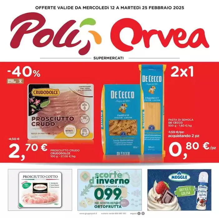 Offerte valide da mercoledi 12 a martedi 25 febbraio - 1