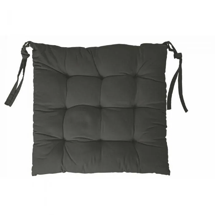 Cuscino sedia grigio scuro 100% cotone