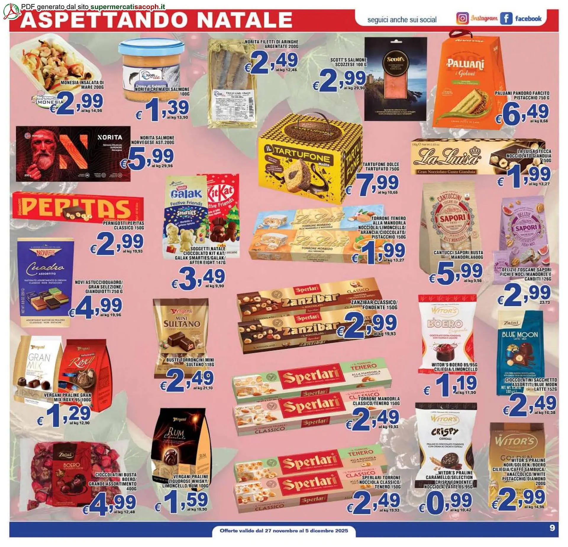 Volantino Sacoph da 27 novembre a 5 dicembre di 2025 - Pagina del volantino 9