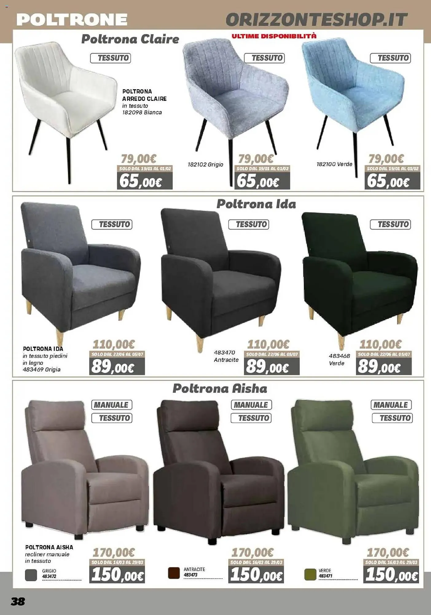 Volantino Orizzonte da 16 gennaio a 27 settembre di 2026 - Pagina del volantino 38