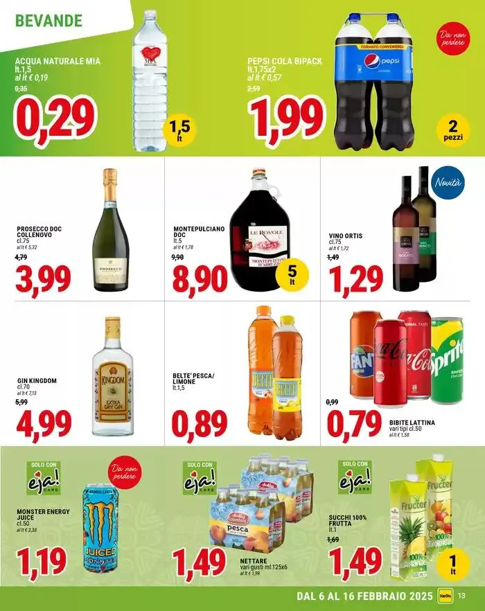 Carrello convenienza da 6 febbraio a 16 febbraio di 2025 - Pagina del volantino 13