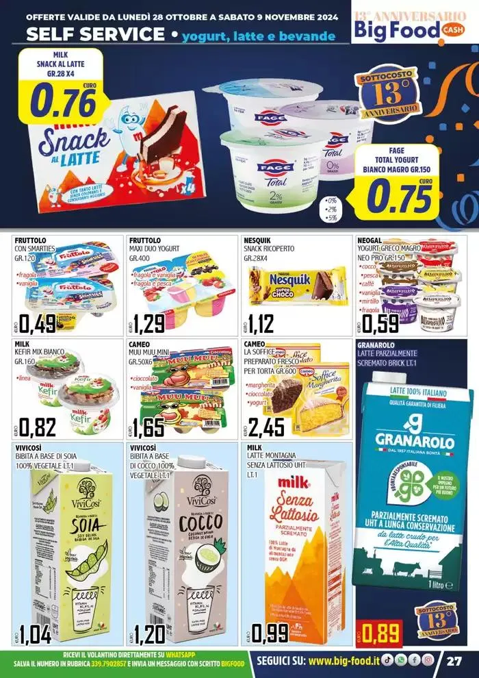 Festeggiamo il nostro 13 anniversario da 28 ottobre a 9 novembre di 2024 - Pagina del volantino 27