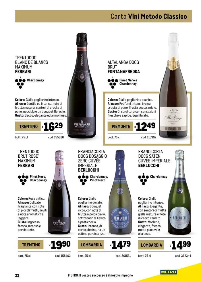 Carta vini autunno da 26 settembre a 23 ottobre di 2024 - Pagina del volantino 33