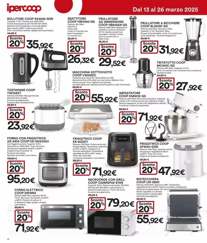 Sconti 30% - 40% - 50% da 13 marzo a 26 marzo di 2025 - Pagina del volantino 28
