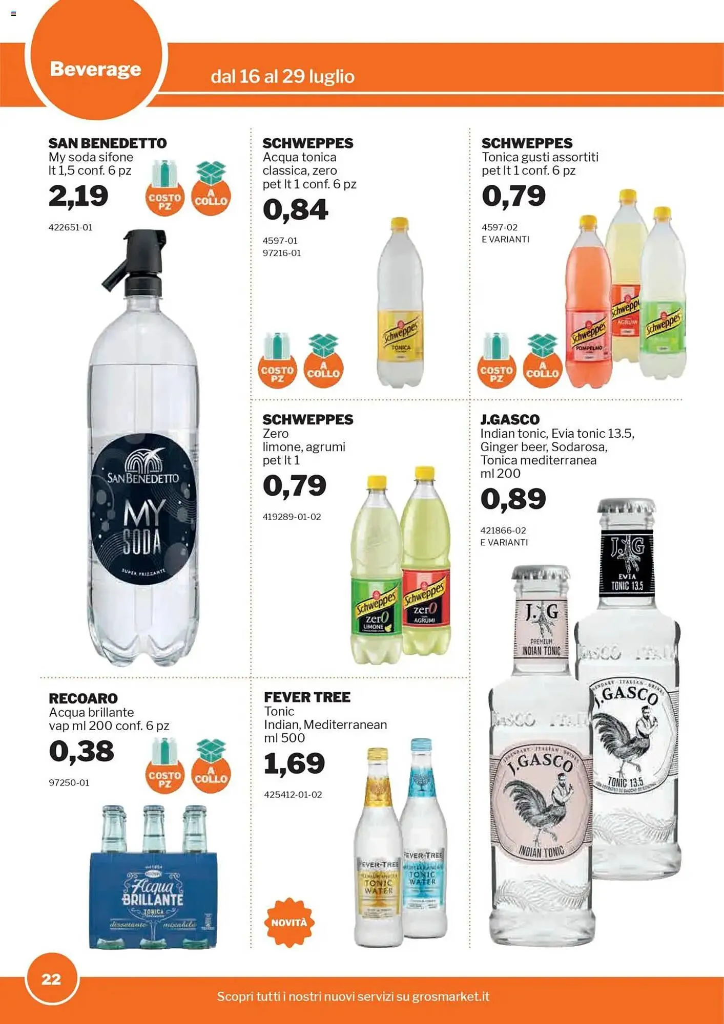 Volantino GrosMarket da 16 luglio a 29 luglio di 2025 - Pagina del volantino 22