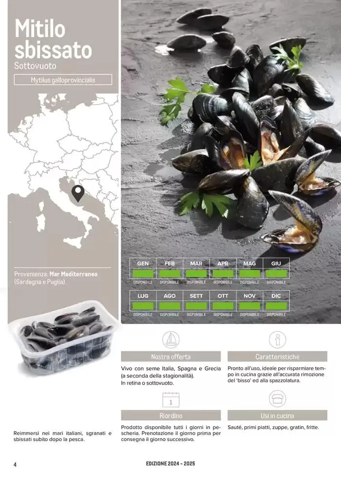 Catalogo Frutti di mare da 2 gennaio a 31 luglio di 2025 - Pagina del volantino 4