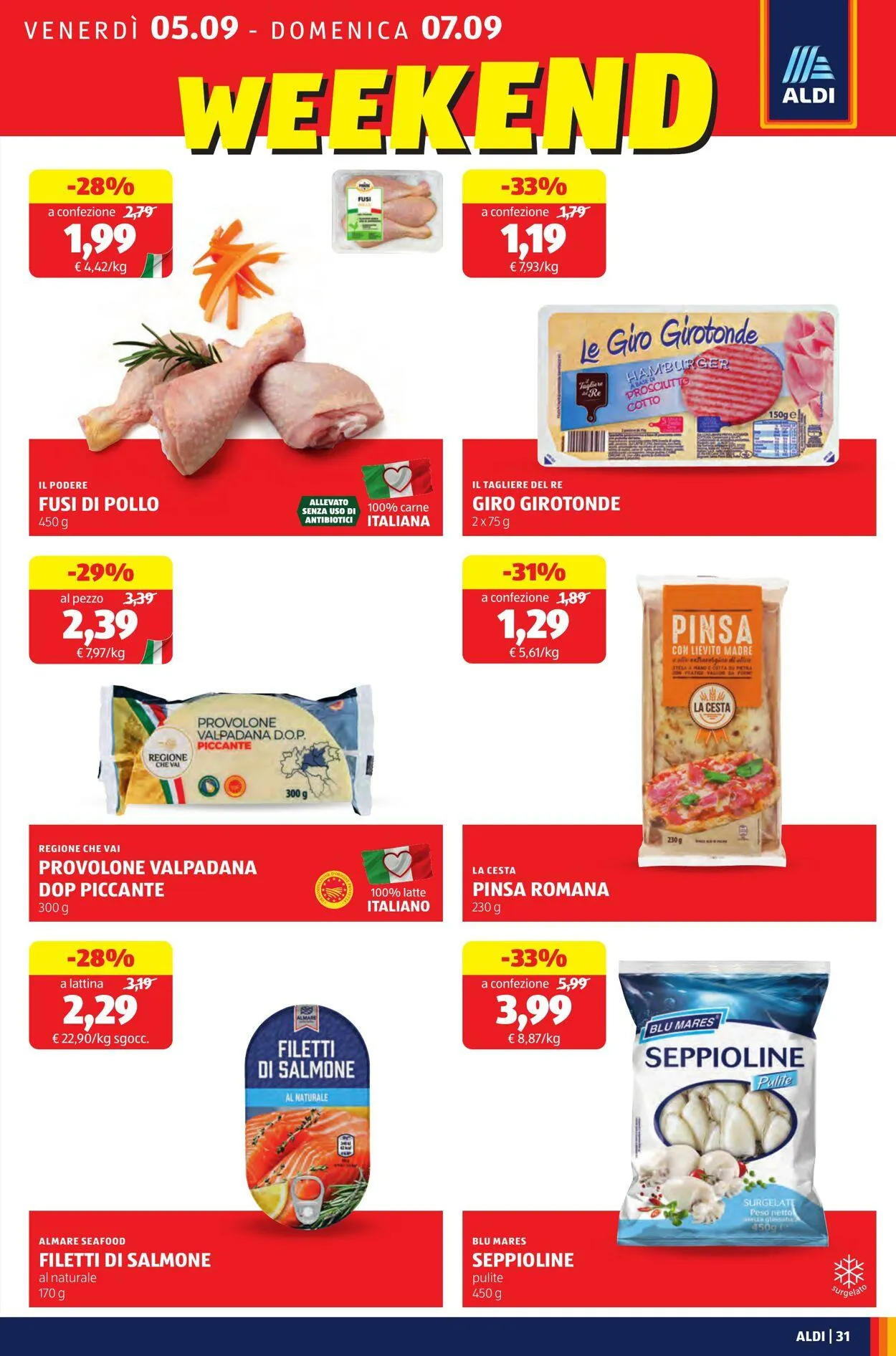 Aldi Volantino attuale da 1 settembre a 7 settembre di 2025 - Pagina del volantino 31