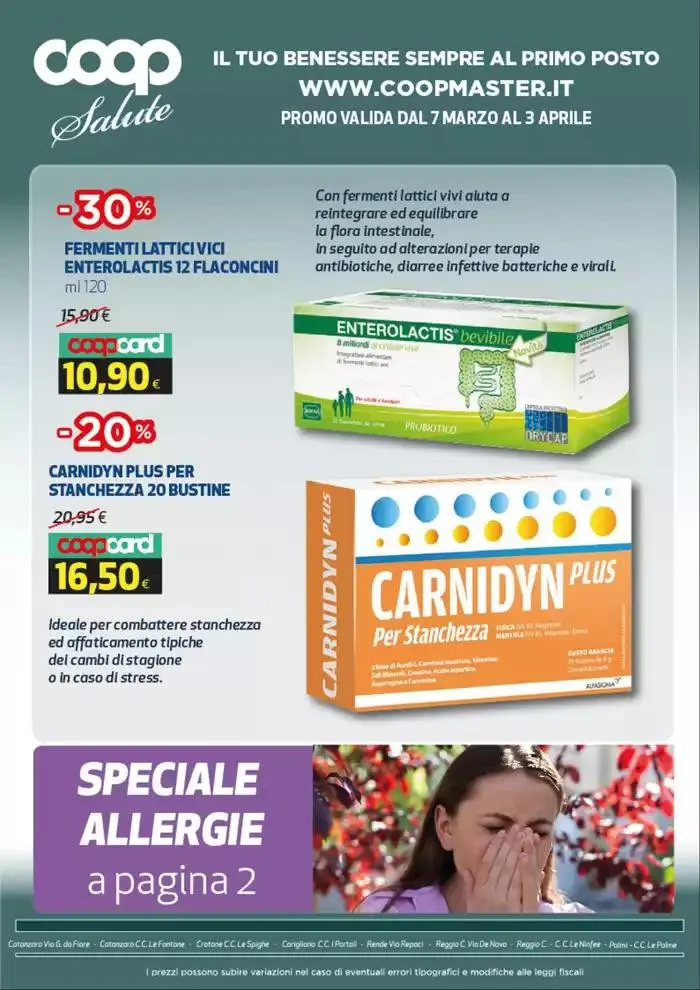 Coop Salute da 7 marzo a 3 aprile di 2025 - Pagina del volantino 1