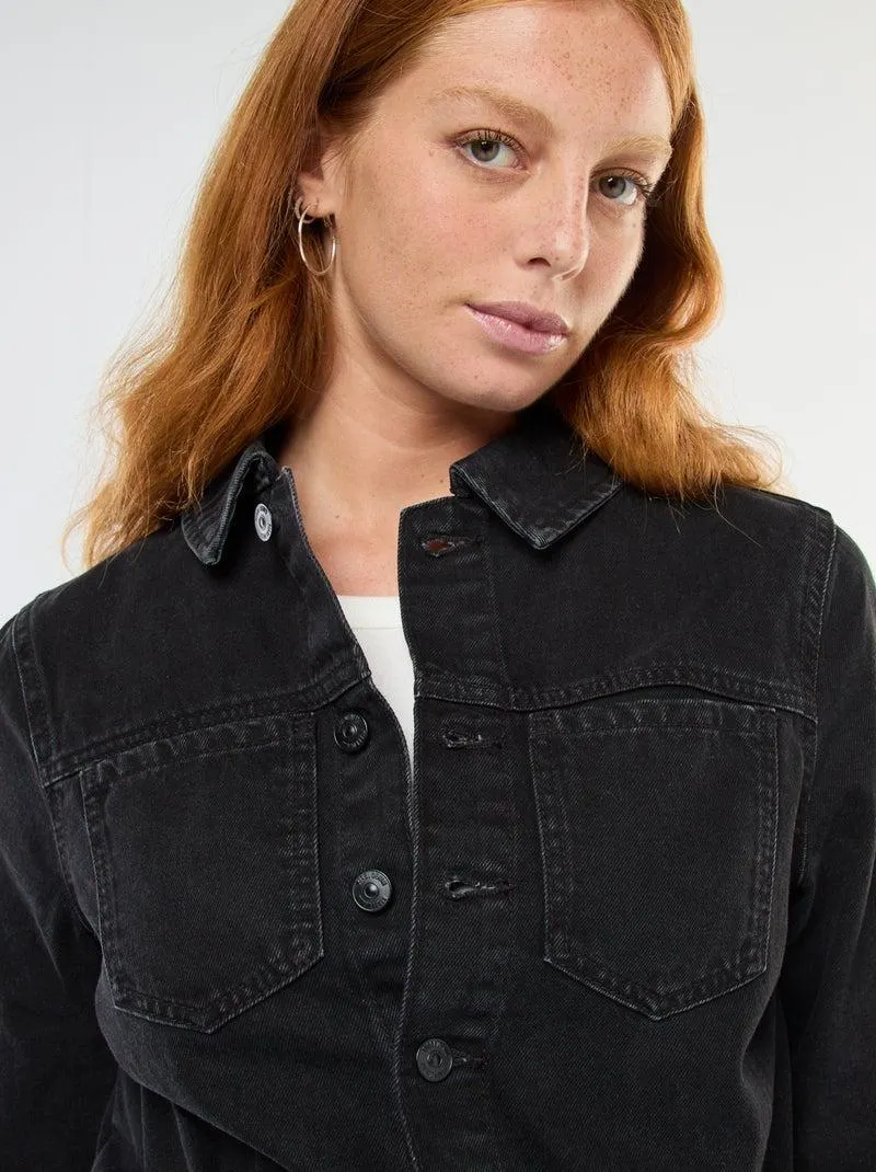 Abito camicia in denim - Grigio