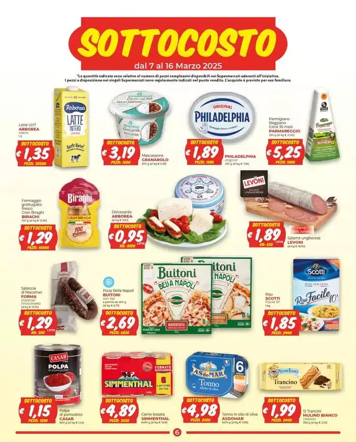 Sottocosto da 7 marzo a 16 marzo di 2025 - Pagina del volantino 6