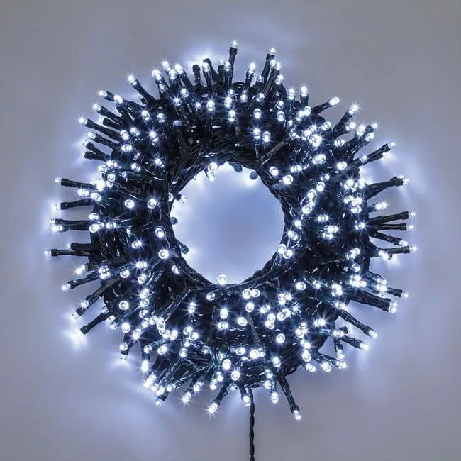 Filo di luci di natale 2000 lampadine LED bianco freddo Led Mini cluster 40.5 m programmabile
