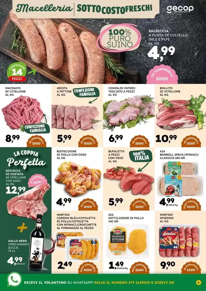 Sottocosto freschi da 10 marzo a 23 marzo di 2025 - Pagina del volantino 6