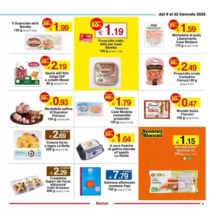 Sconti dal 25% al 50% da 9 gennaio a 22 gennaio di 2025 - Pagina del volantino 9