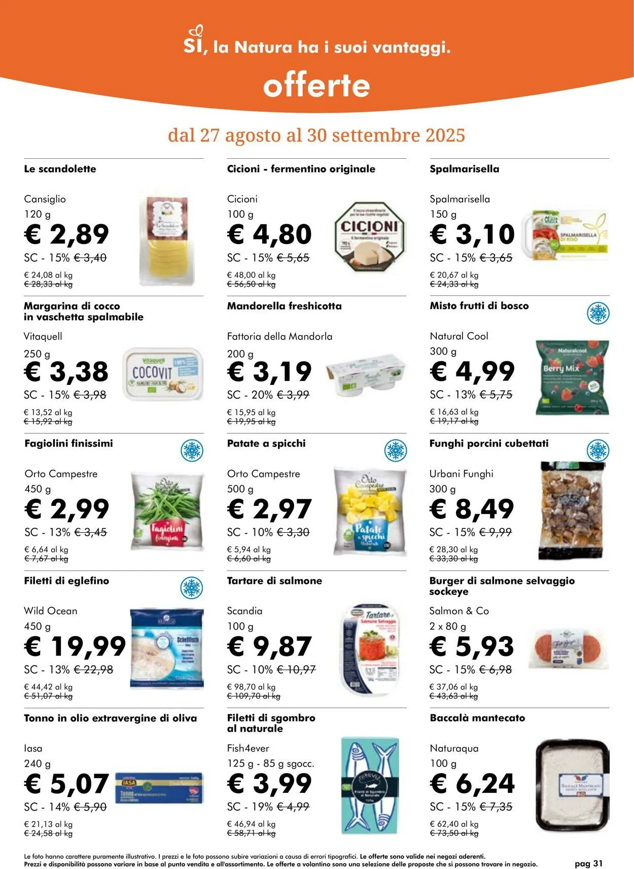 Natura Sì Volantino attuale da 25 settembre a 9 ottobre di 2025 - Pagina del volantino 31