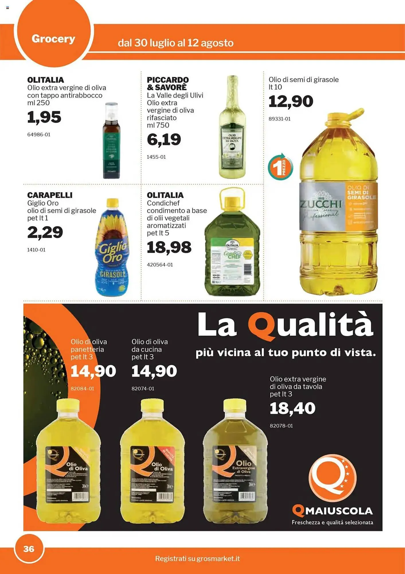 Volantino GrosMarket da 30 luglio a 12 agosto di 2025 - Pagina del volantino 36