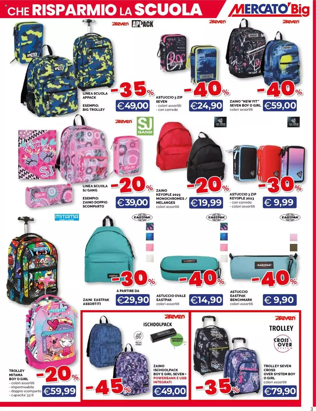 Mercatò - Che risparmio la scuola da 14 agosto a 24 settembre di 2023 - Pagina del volantino 3