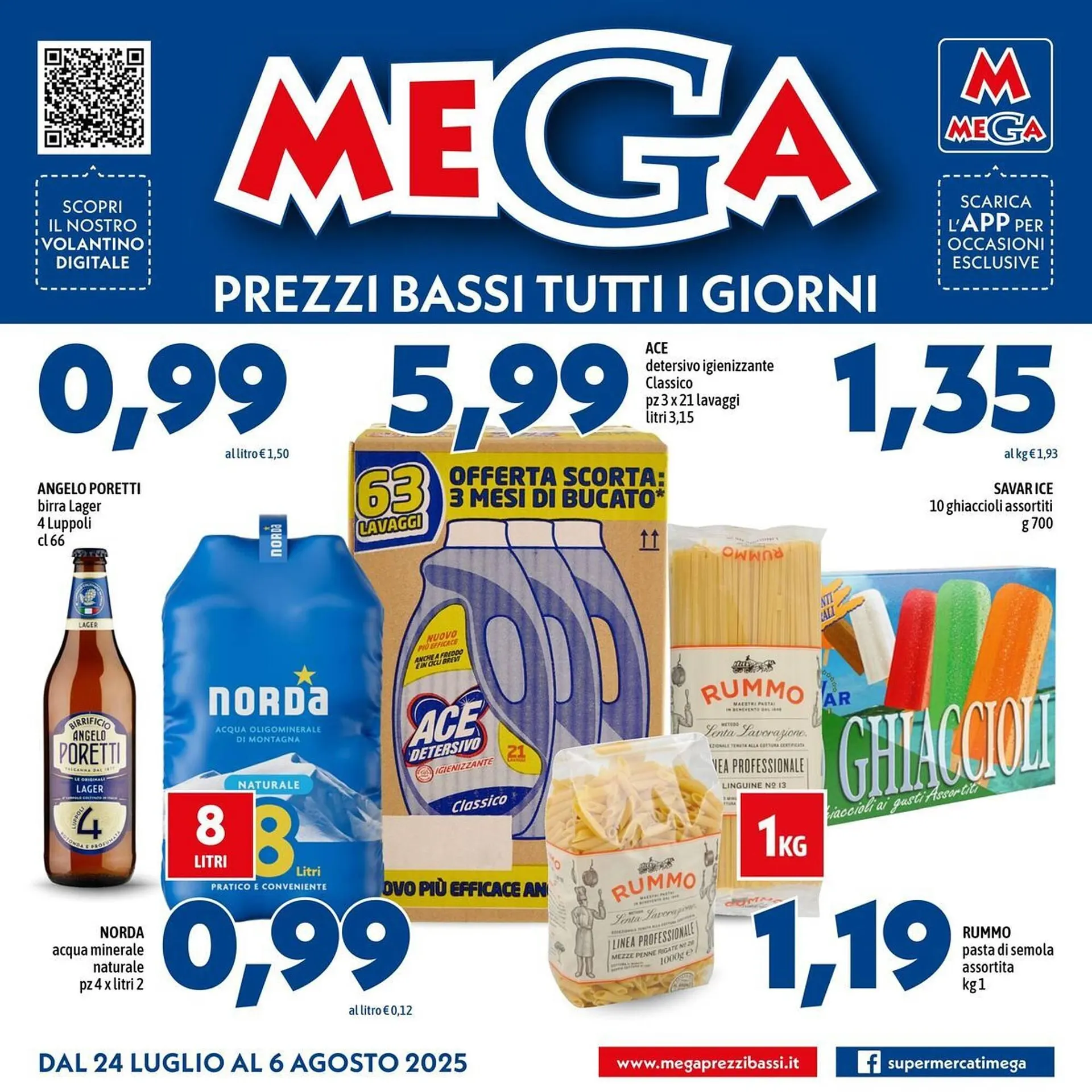 Volantino MEGA da 24 luglio a 6 agosto di 2025 - Pagina del volantino 1