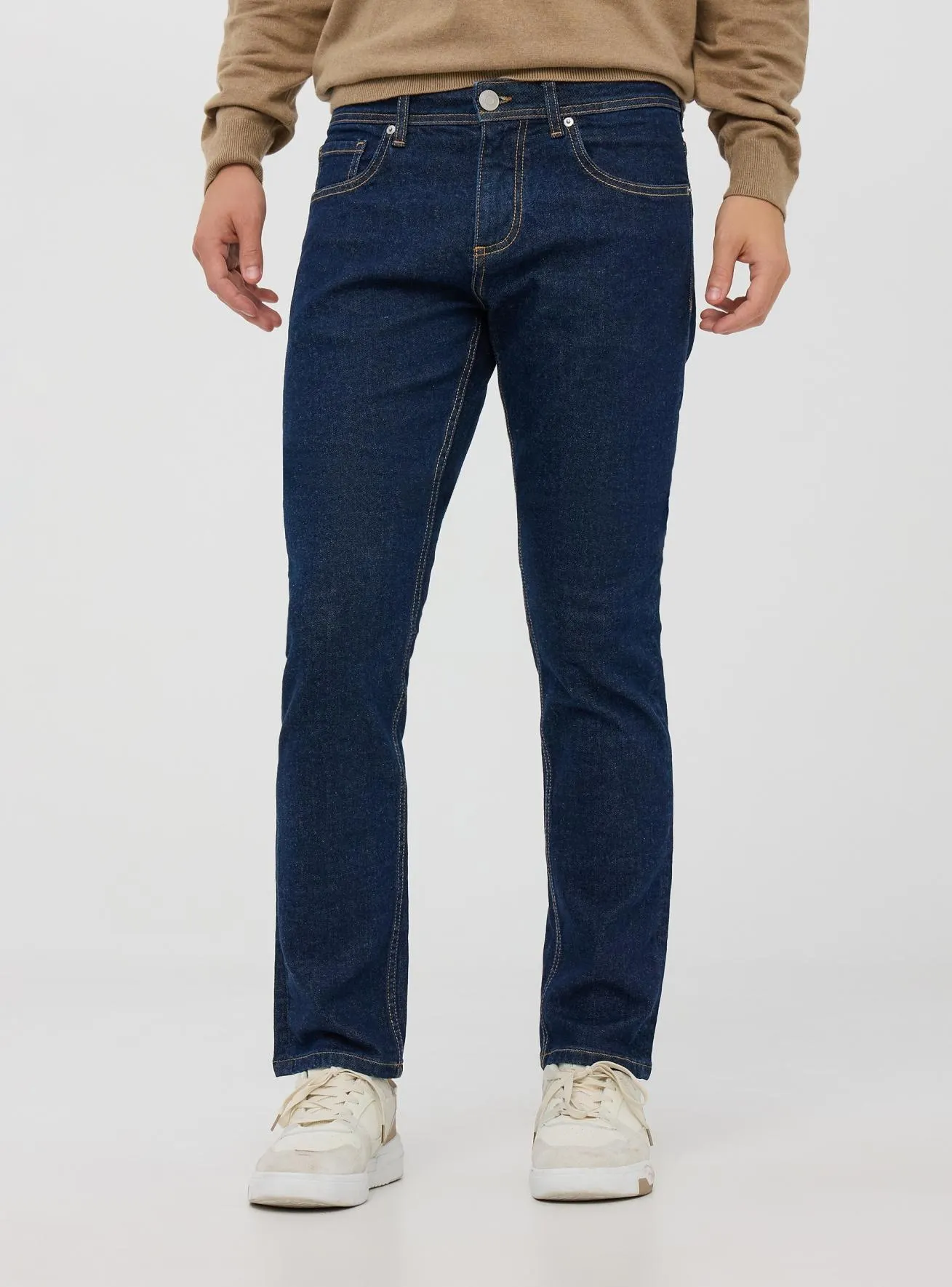 Jeans regular fit cinque tasche Blu denim scuro