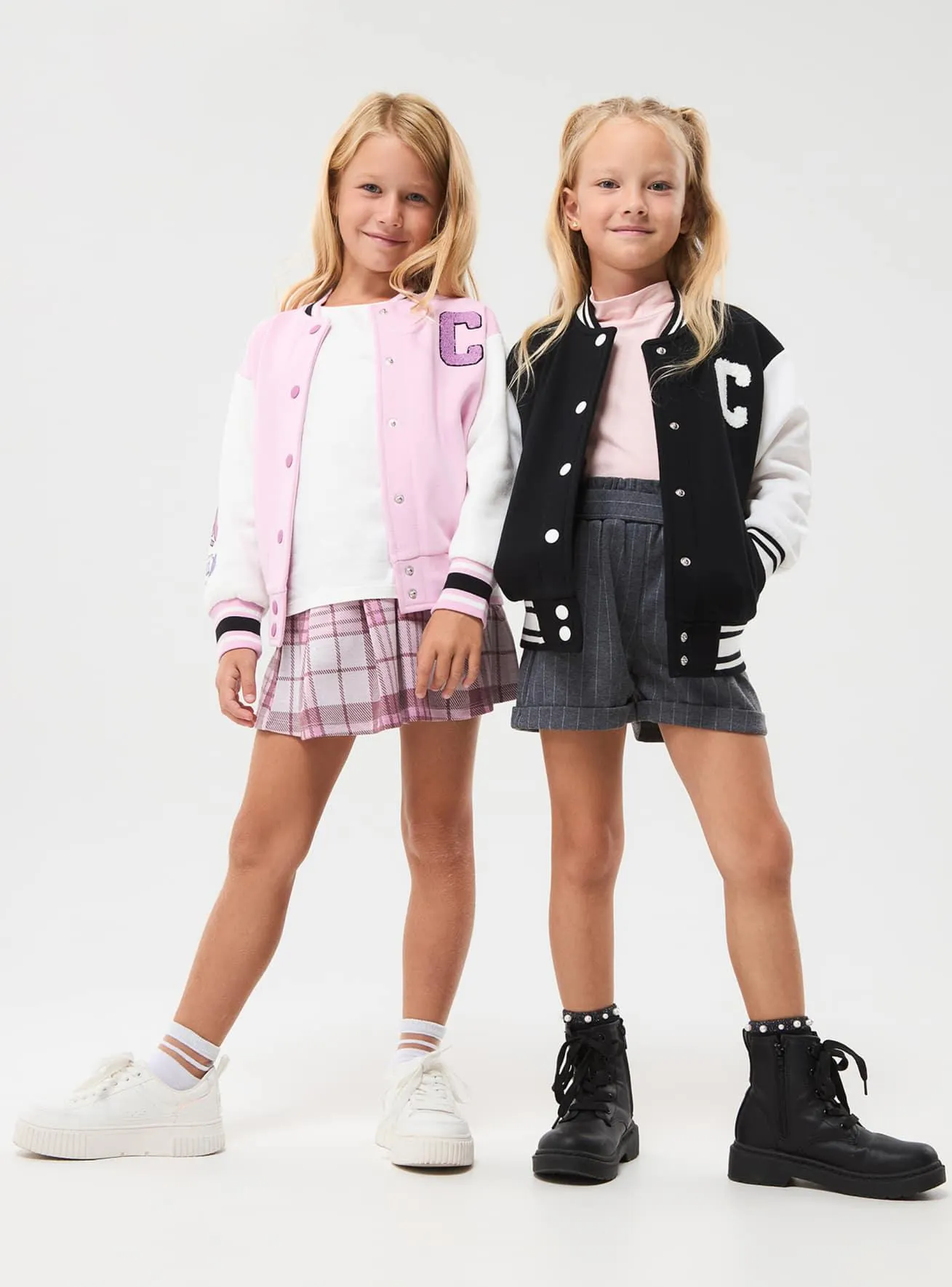 Bomber college con scritte Lilla