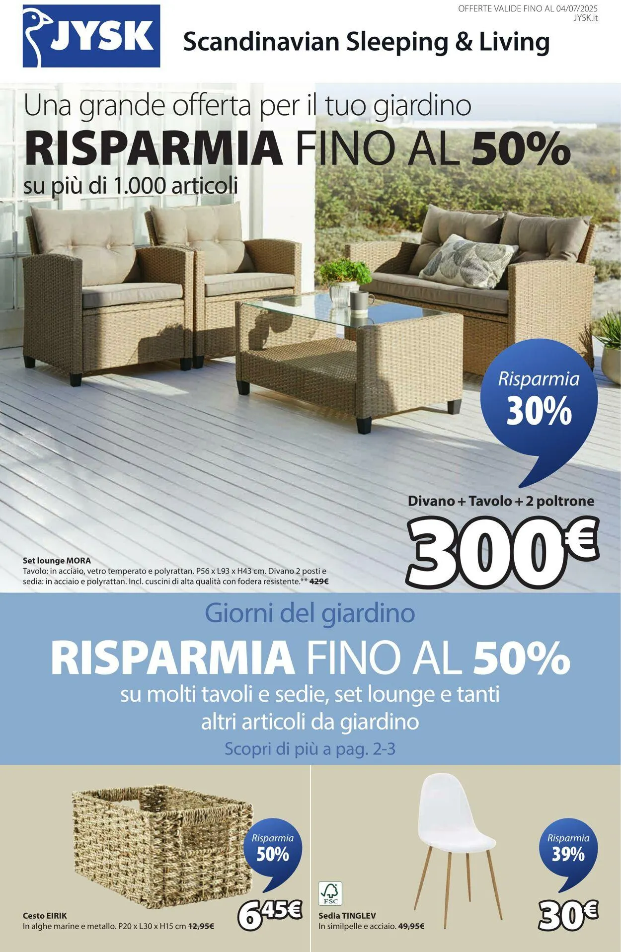 Jysk Volantino attuale da 15 luglio a 29 luglio di 2025 - Pagina del volantino 2