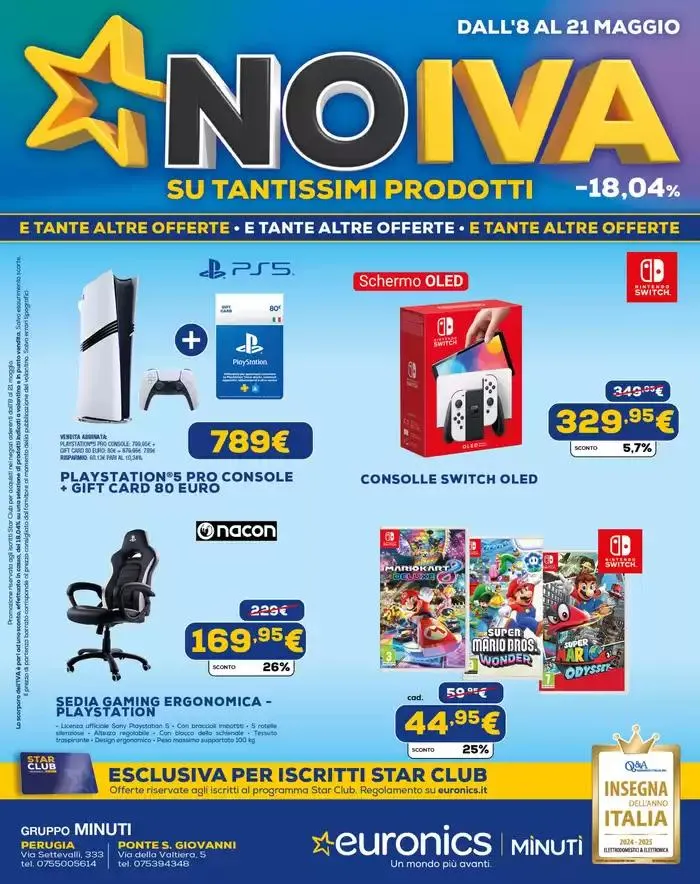 NO IVA - SU TANTISSIMI PRODOTTI da 8 maggio a 22 maggio di 2025 - Pagina del volantino 21