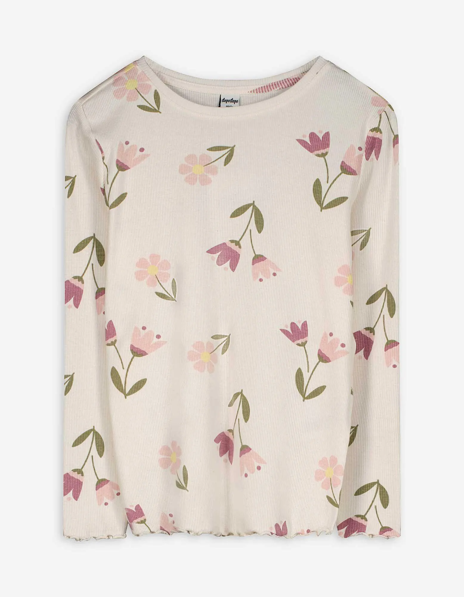 Maglia a manica lunga - Stampa allover - bianco