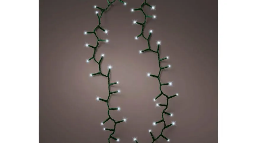 Catena 500 led luce bianca fredda 11 metri