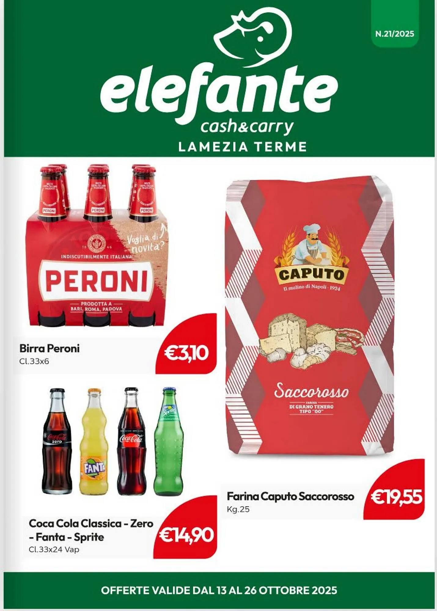 Volantino Elefante Cash & Carry da 13 ottobre a 26 ottobre di 2025 - Pagina del volantino 1