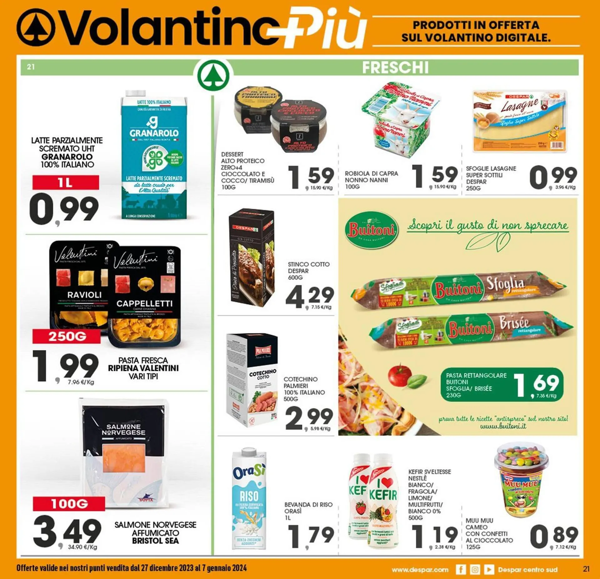 Volantino Eurospar da 27 dicembre a 7 gennaio di 2024 - Pagina del volantino 21
