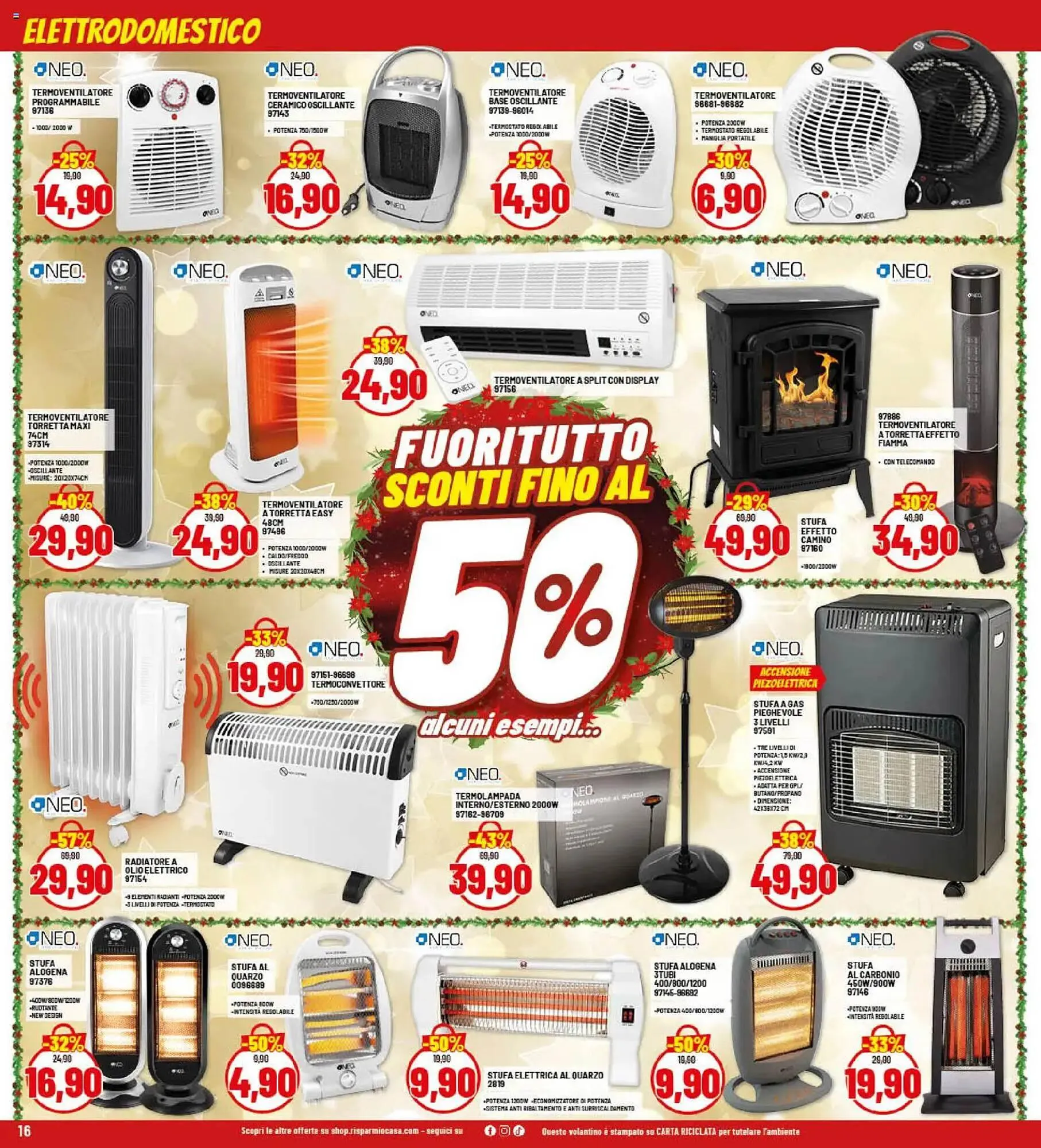 Volantino Risparmio Casa da 22 dicembre a 4 gennaio di 2026 - Pagina del volantino 16
