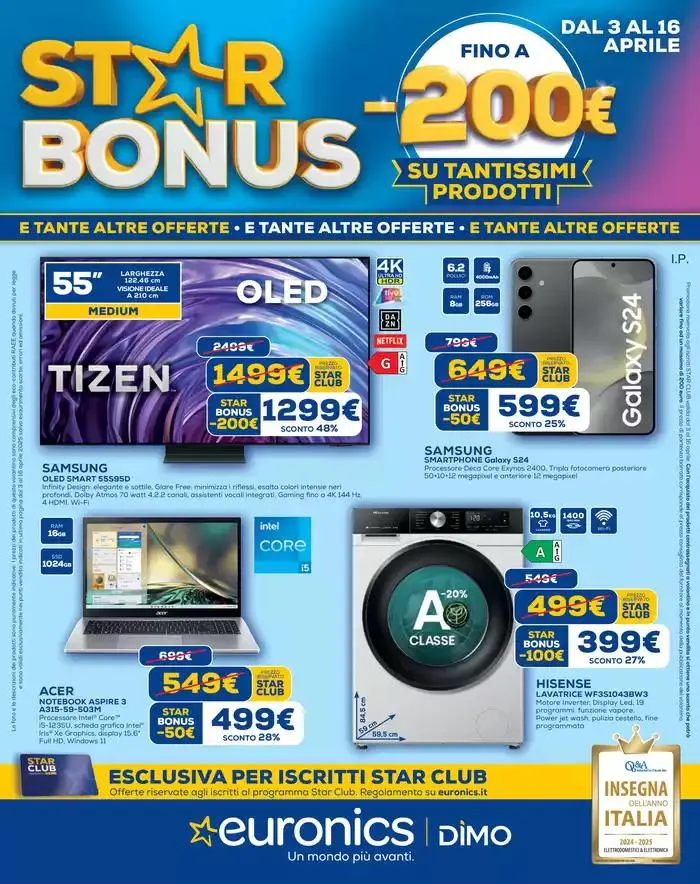 Star bonus -200€ da 3 aprile a 16 aprile di 2025 - Pagina del volantino 1