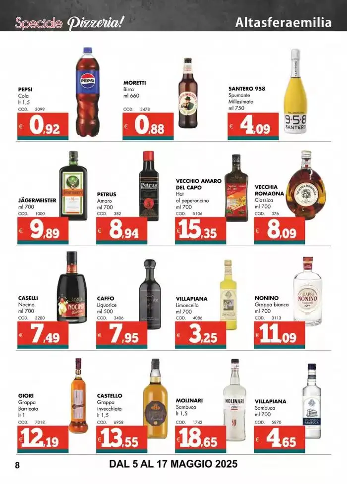 Speciale pizzeria! da 5 maggio a 17 maggio di 2025 - Pagina del volantino 8