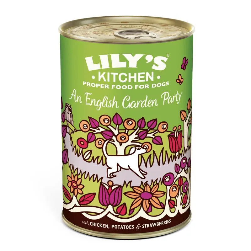 Lily's Kitchen Dog Adult Lamb English Garden Party con Pollo Patate e Fragole 400 gr 000126776