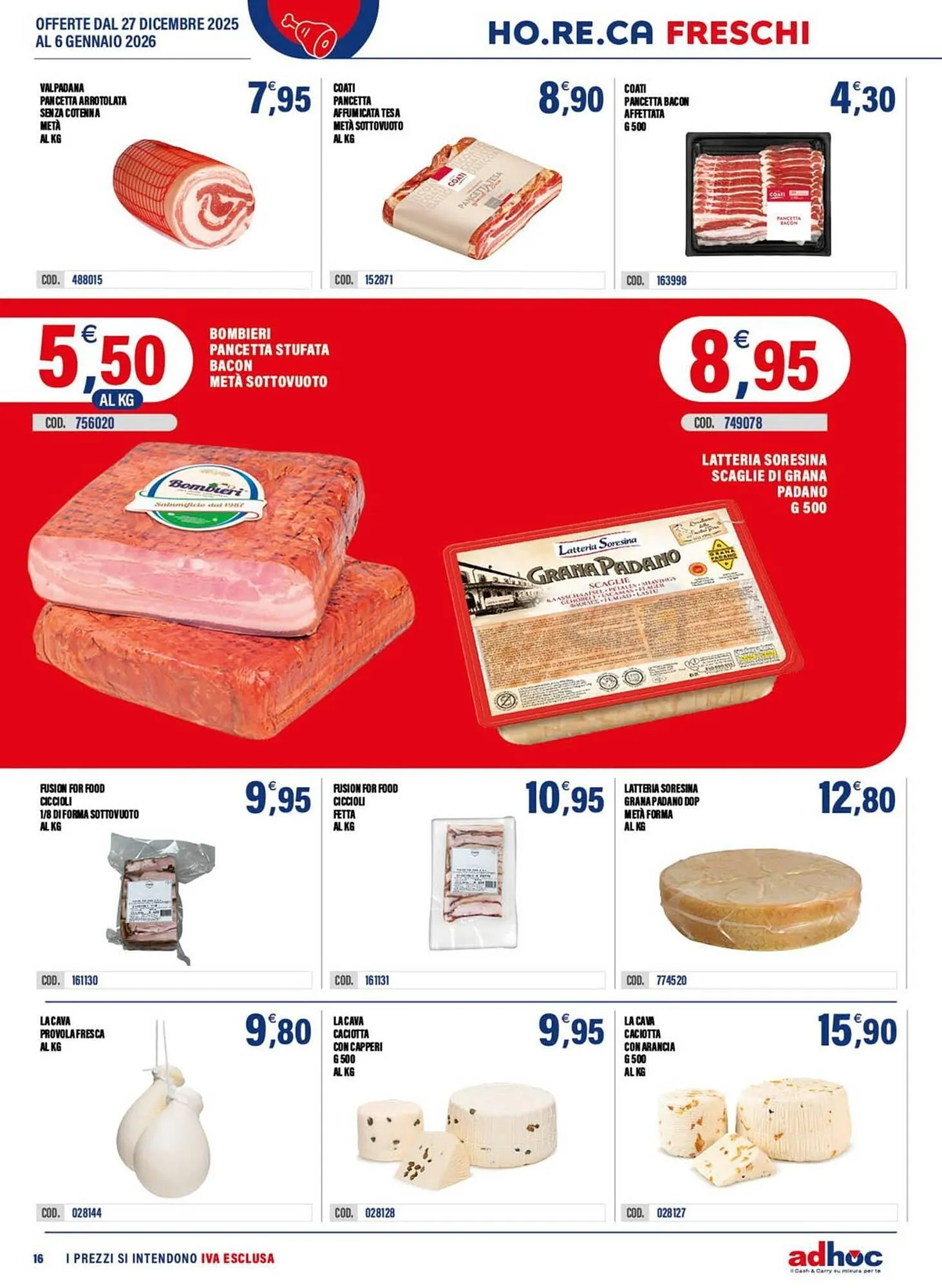 Volantino Adhoc da 29 dicembre a 6 gennaio di 2026 - Pagina del volantino 16
