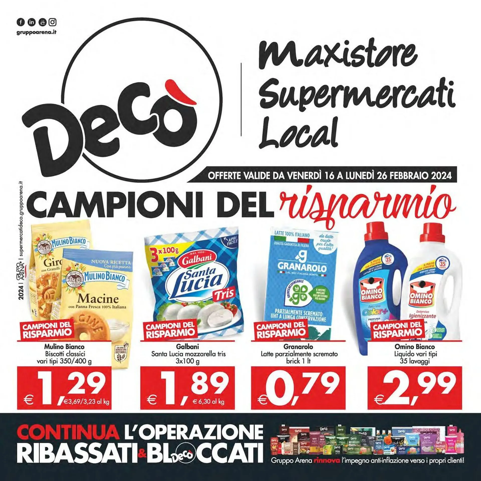 Volantino Deco Market da 16 febbraio a 26 febbraio di 2024 - Pagina del volantino 1