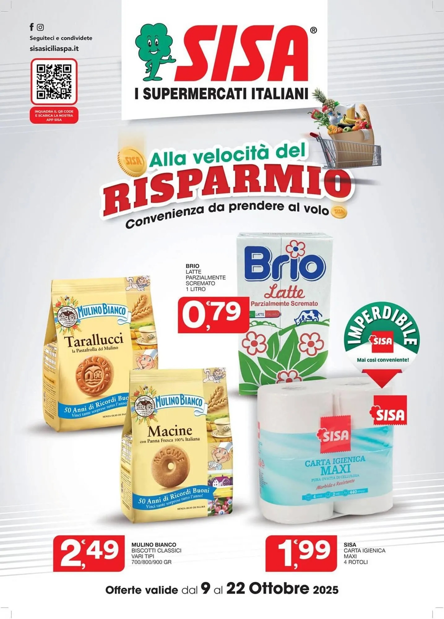 Volantino Sisa da 9 ottobre a 22 ottobre di 2025 - Pagina del volantino 1