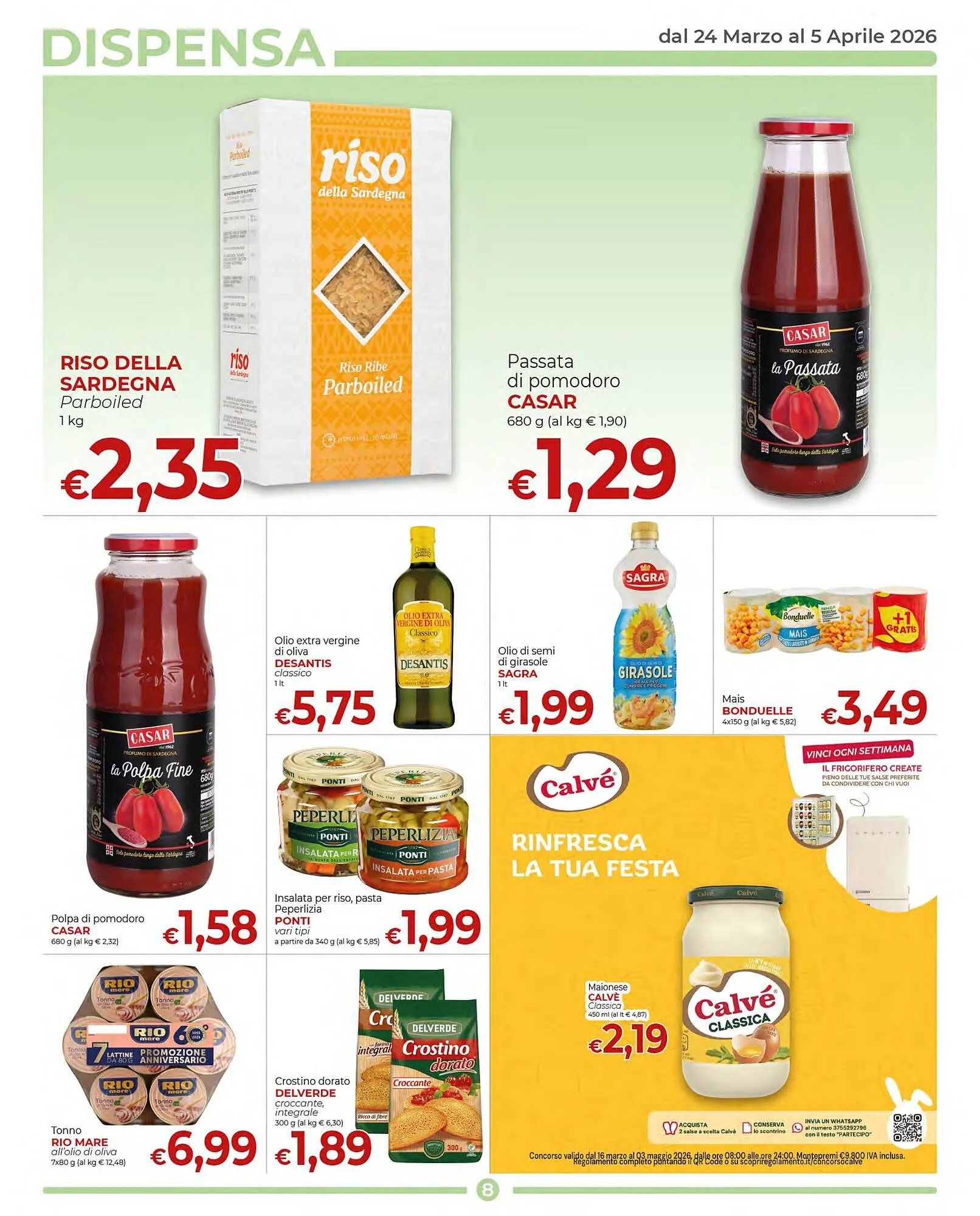 Volantino Supermercati Nonna Isa da 24 marzo a 5 aprile di 2026 - Pagina del volantino 8