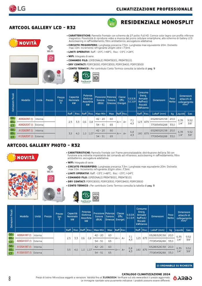 Catalogo climatizzazione 2024 da 17 maggio a 31 dicembre di 2024 - Pagina del volantino 8