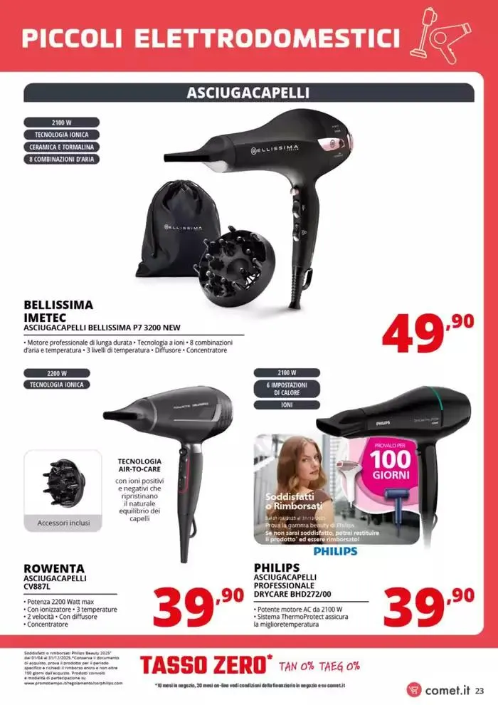 Speciale Piccoli Elettrodomestici da Comet! da 3 aprile a 16 aprile di 2025 - Pagina del volantino 23