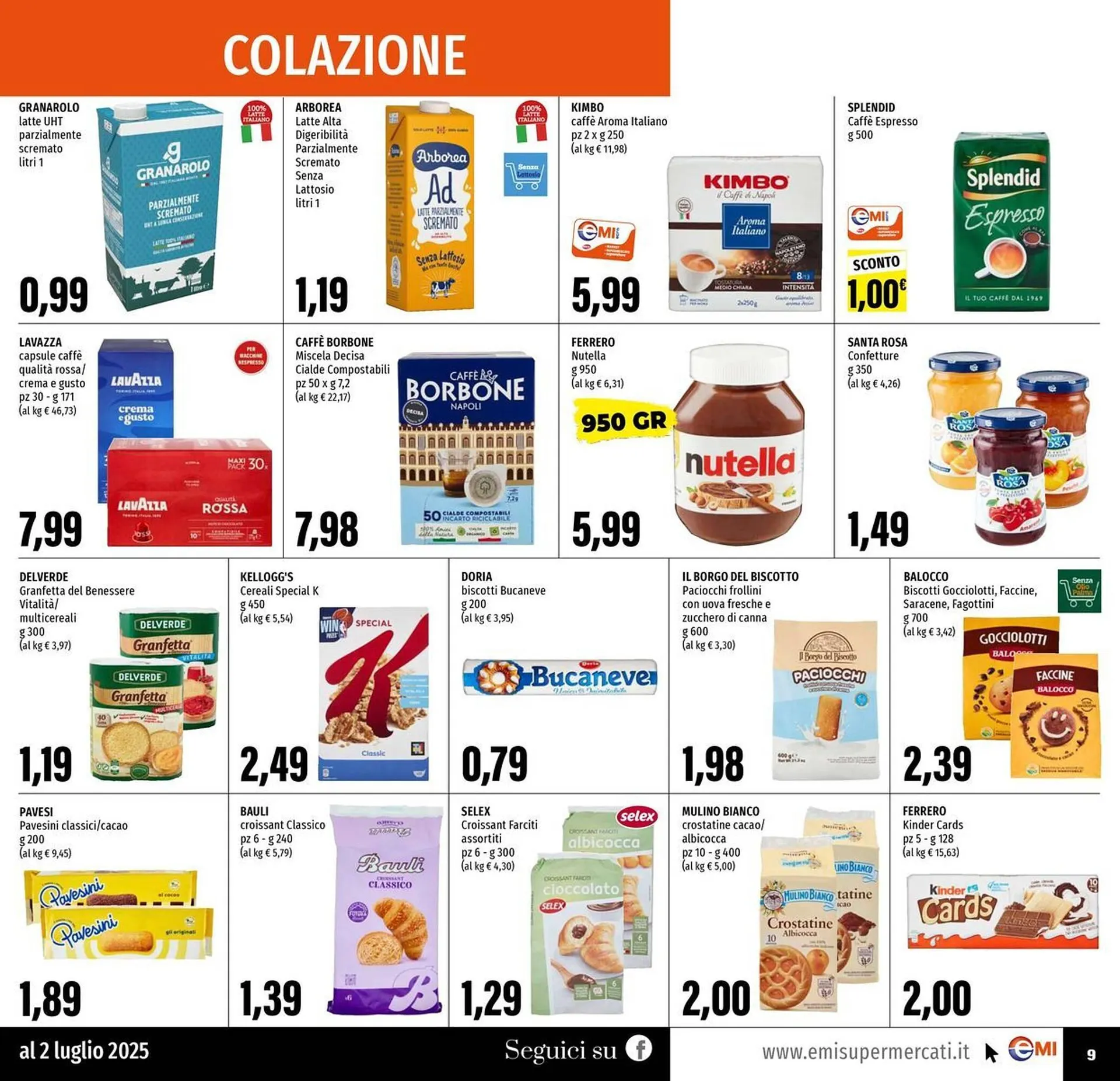 Volantino Emi Supermercati da 19 giugno a 2 luglio di 2025 - Pagina del volantino 9